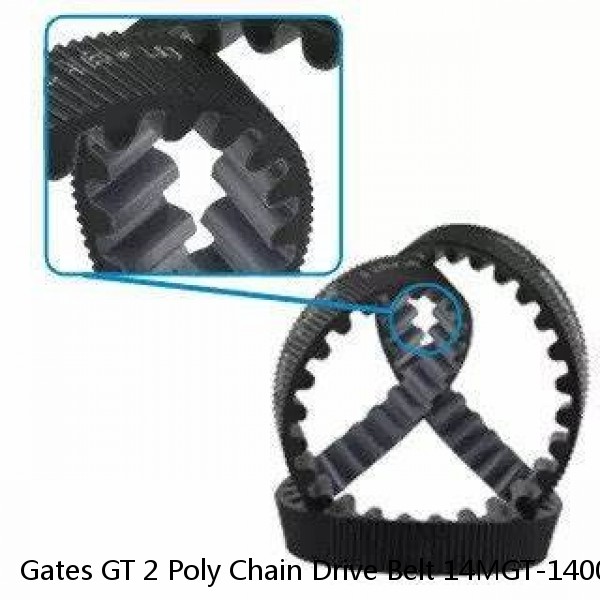 Gates GT 2 Poly Chain Drive Belt 14MGT-1400-20  14mm Pitch x 20mm W x1400mm #1 image