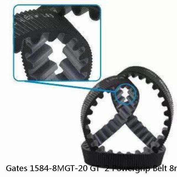 Gates 1584-8MGT-20 GT  2 Powergrip Belt 8mm Pitch 20mm Width 62.36" Long #1 image