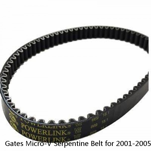 Gates Micro-V Serpentine Belt for 2001-2005 Lexus IS300 3.0L L6 Accessory xw #1 image